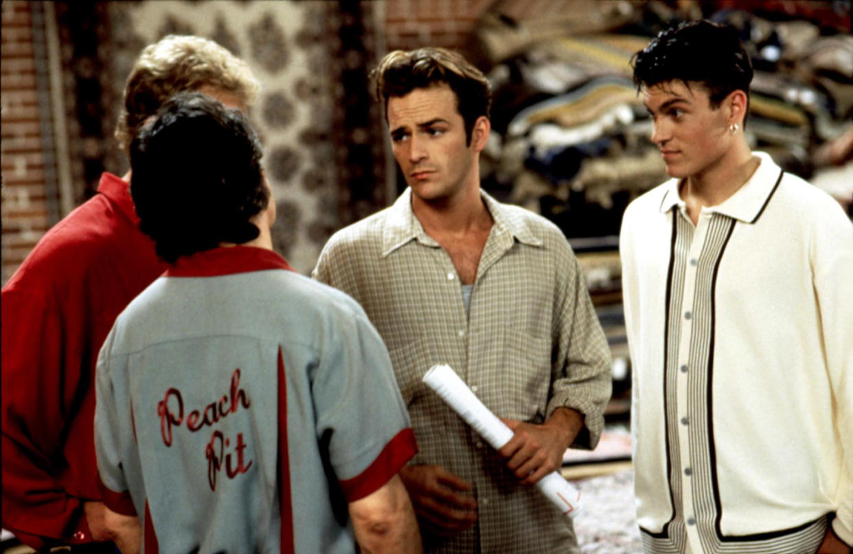 Luke Perry and Brian Austin Green on ‘Beverly Hills, 90210.’ (Photo: Everett Collection)