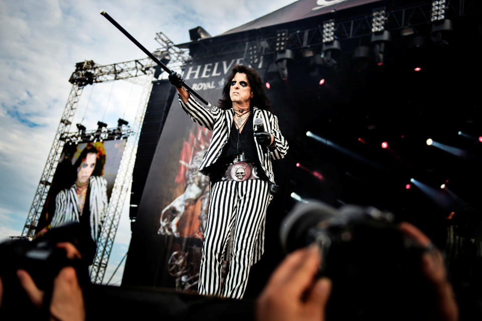 Musician Alice Cooper performs during the Copenhell music festival in Copenhagen, Denmark June 23, 2016. Scanpix Denmark/Mathias Loevgreen Bojesen/via REUTERS?ATTENTION EDITORS - THIS IMAGE WAS PROVIDED BY A THIRD PARTY. FOR EDITORIAL USE ONLY.DENMARK OUT.NO COMMERCIAL OR EDITORIAL SALES IN DENMARK.  