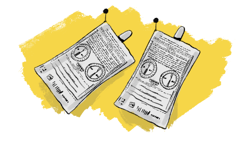 Radon tests illustration