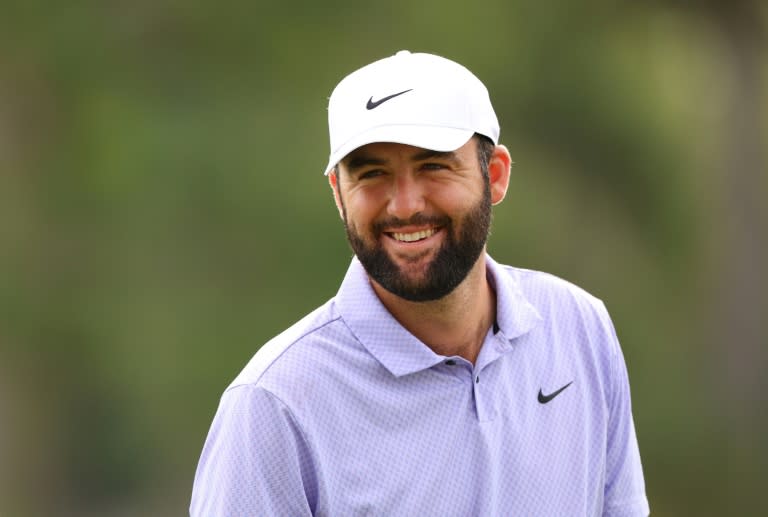 Newly crowned Masters champion Scottie Scheffler plays the pro-am prior to the US PGA Tour RBC Heritage in South Carolina (Andrew Redington)