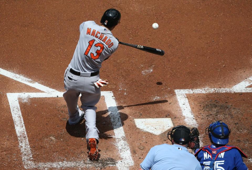 At age 22, Manny Machado is emerging as one of MLB's best at the hot corner. (Getty)