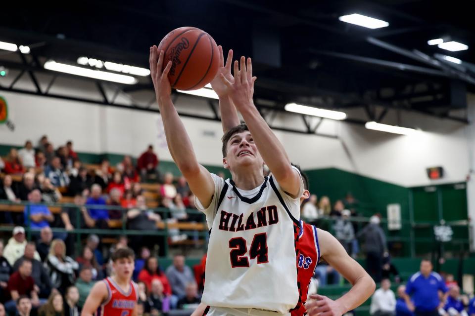 Nick Wigton's 19 points led Berlin Hiland in its 52-32 regional semifinal win over Northside Christian on Tuesday.