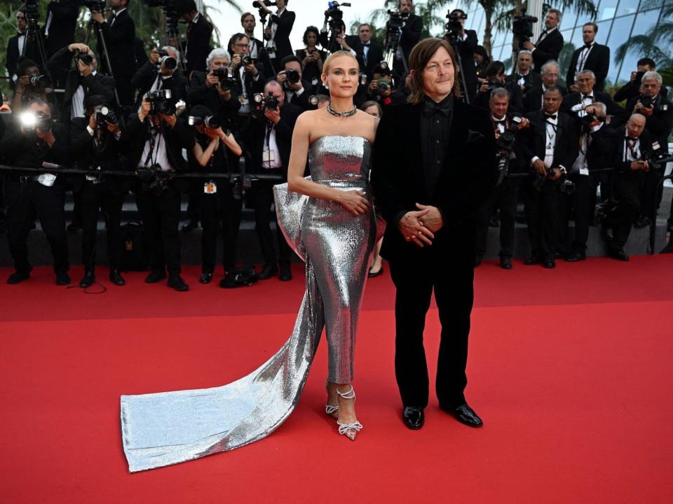 Norman Reedus and Diane Kruger at the Cannes Film Festival on May 28, 2022.