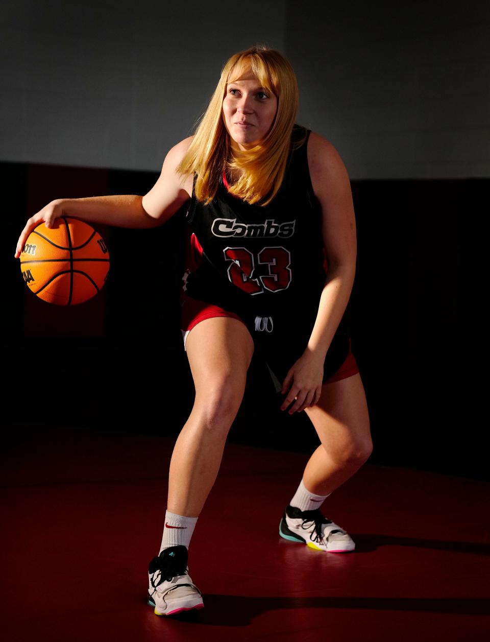 Combs senior Kiley Bush poses for a portrait at Combs High School in San Tan Valley on Jan. 17, 2023.