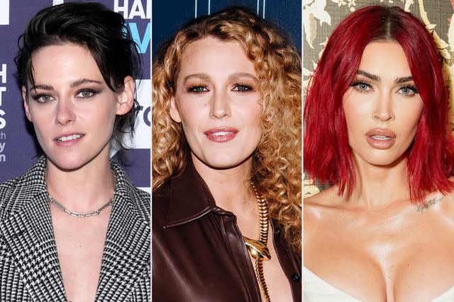 <p>Charles Sykes/Bravo via Getty; Nina Westervelt/Variety via Getty; Presley Ann/Getty</p> Kristen Stewart, Blake Lively, Megan Fox