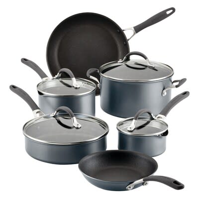 Circulon Radiance Hard Anodized Nonstick Frying Pan Set, 3-Piece, Gray