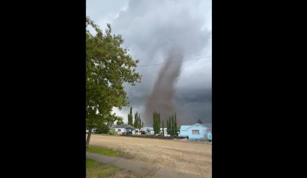 Five tornadoes touched down in central Alberta on June 3. The one shown here is among the four that occurred near Edberg, Alta.