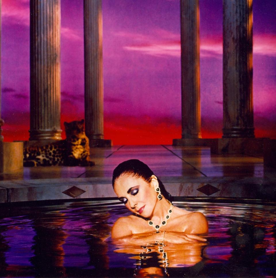 A 1989 image created for the launch of the Elizabeth Taylor’s Passion Body Riches line (Gary Bernstein)