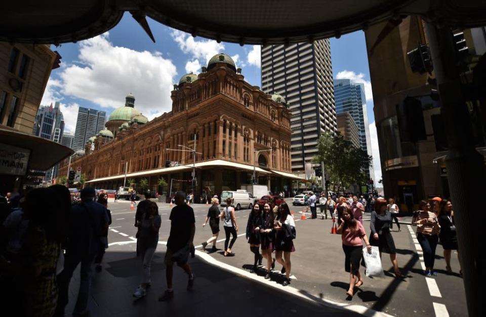 Sydney CBD. (Photo: PETER PARKS/AFP/Getty Images)