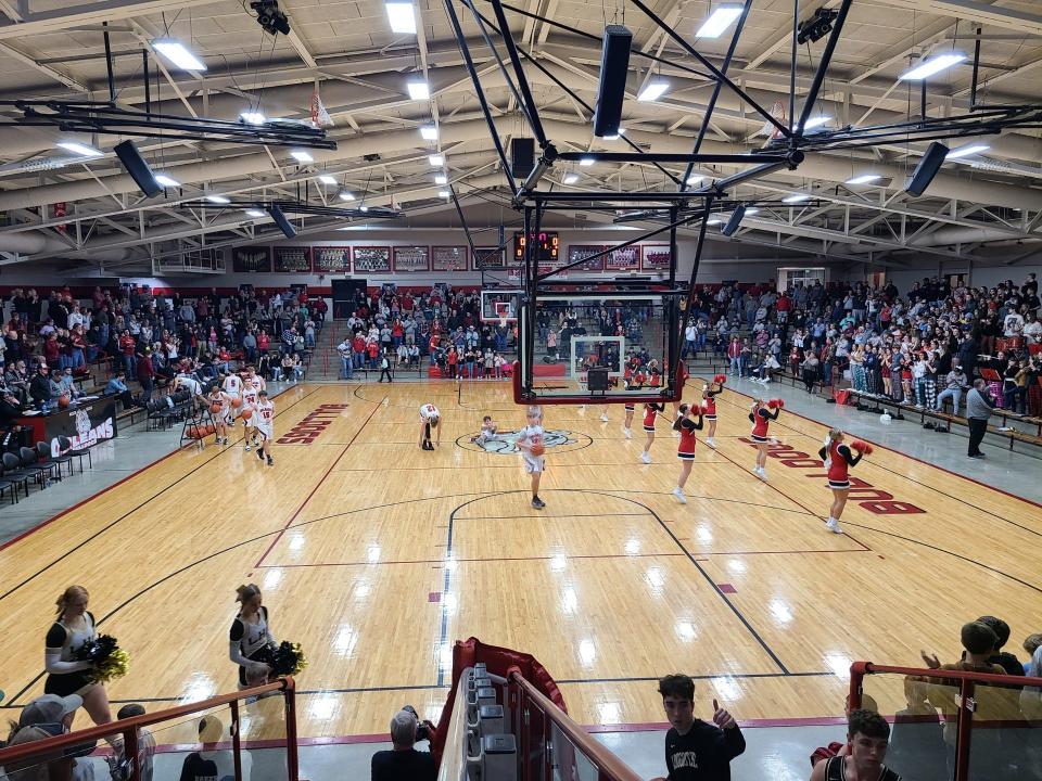 Orleans’ gym filled up prior to a four-overtime win over Loogootee