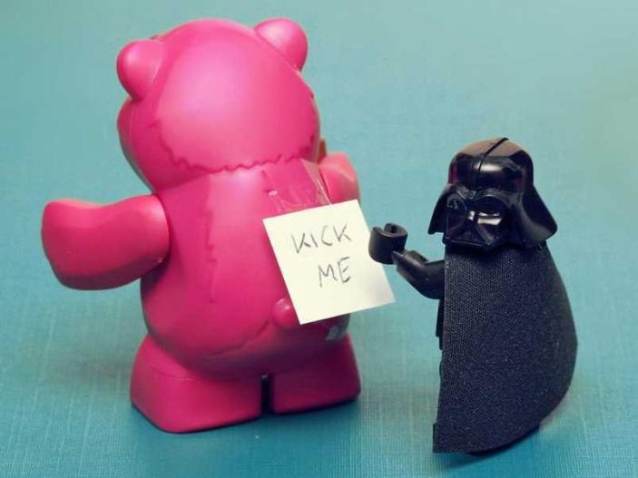 kick me darth vader