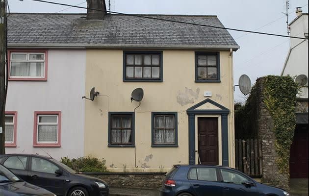 This house has gone viral online because of what the neighbours have in their garden. Photo: Daft.ie