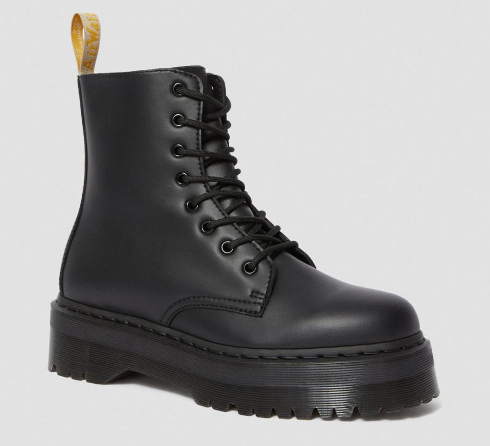 combat boots, black, platform, dr martens
