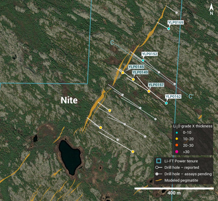 Individual Drill plans YK pegmatites Nite NR 24 GT