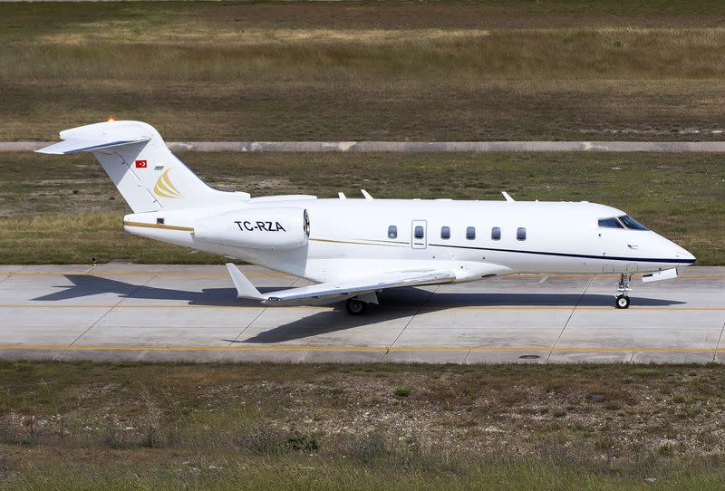 TC-RZA, a private jet which was used during the escape of ousted Nissan chairman Ghosn from Japan to Lebanon through Turkey