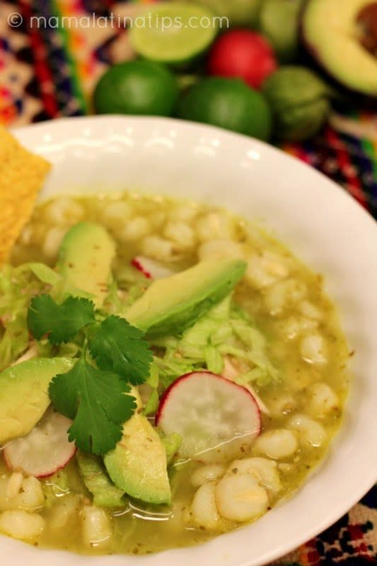 <p>Mama Latina Tips</p><p>This Green Pozole with Chicken sounds amazing! Get the recipe <a href="http://www.mamalatinatips.com/2012/09/green-pozole-with-chicken-recipe.html" rel="nofollow noopener" target="_blank" data-ylk="slk:HERE;elm:context_link;itc:0;sec:content-canvas" class="link ">HERE</a>.</p><p><strong>Related: <a href="https://www.yahoo.com/lifestyle/141-sensational-soup-recipes-warm-225625664.html" data-ylk="slk:Best Soup Recipes You'll Want to Try;elm:context_link;itc:0;sec:content-canvas;outcm:mb_qualified_link;_E:mb_qualified_link;ct:story;" class="link  yahoo-link">Best Soup Recipes You'll Want to Try</a></strong></p>