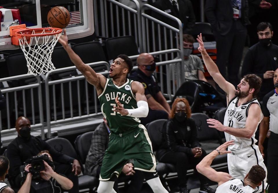 Giannis Antetokounmpo and the Bucks can even the series in Game 4 on Sunday.