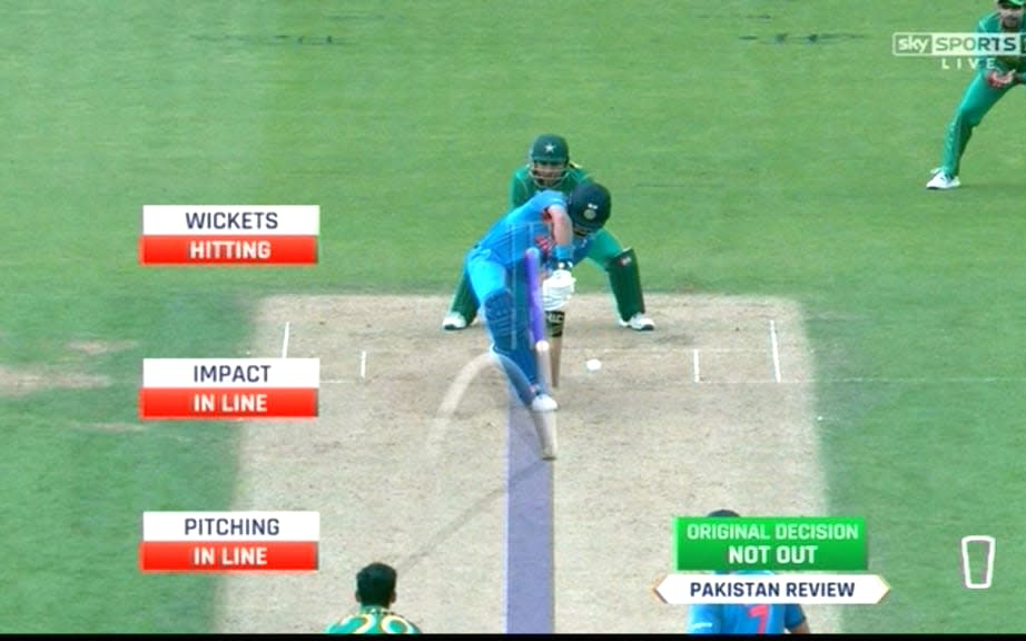 Yuvi out - Credit: Sky Sports