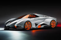 <p>Lamborghini marked its 50<sup>th</sup> birthday by creating what was surely one of the most outrageously styled cars ever made. The Egoista (Italian for ‘<strong>selfish</strong>’) was a single-seater with a <strong>592bhp 5.2-litre V10</strong>; much of its design (inside and out) was inspired by aviation design and construction. As a result, the cabin was more like the cockpit of a fighter jet, swathed in carbonfibre and aluminium. This car wasn't for a wealthy collector though; Lamborghini made the Egoista for its own museum.</p>