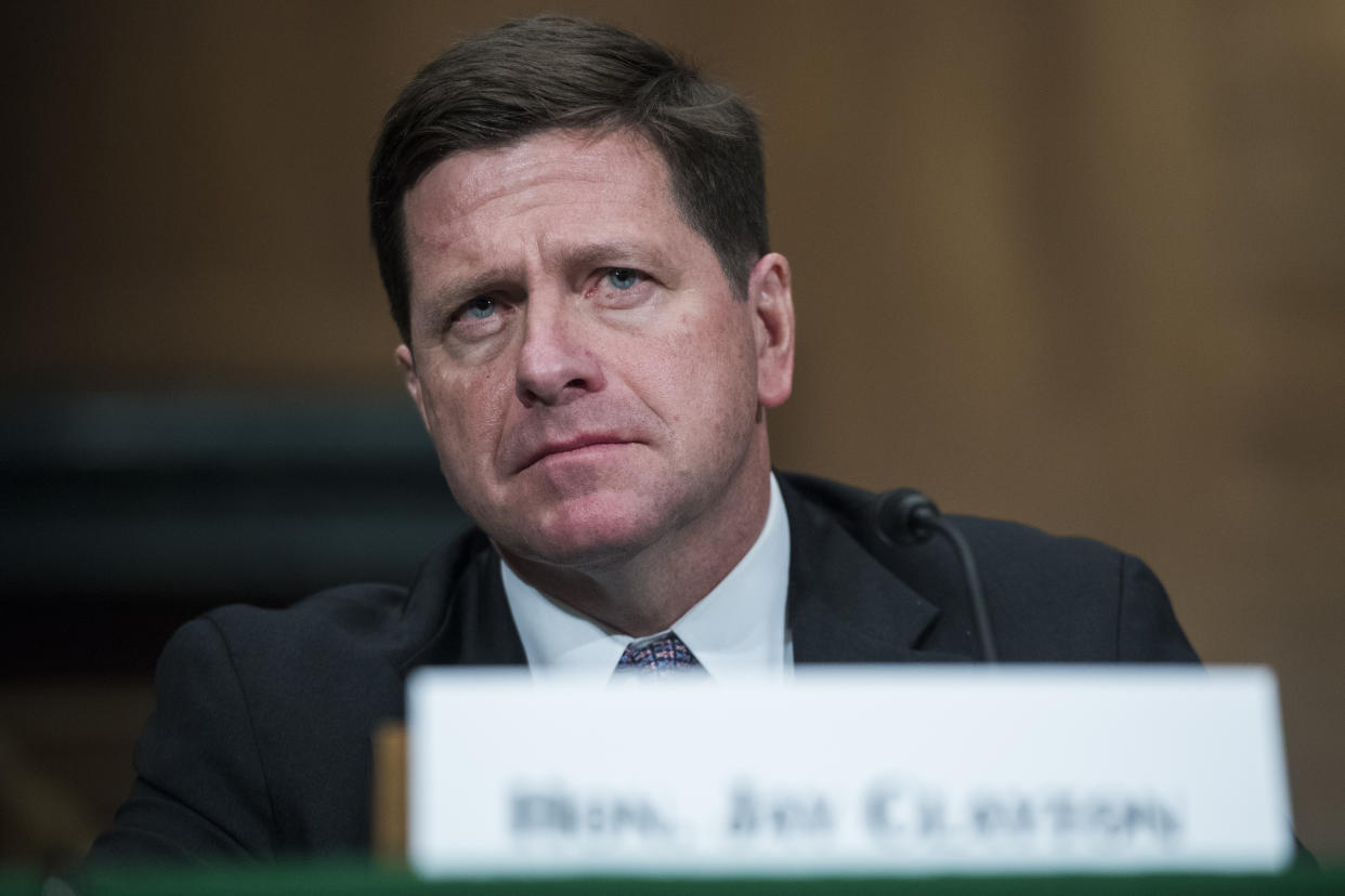 Jay Clayton, chairman of the Securities and Exchange Commission, is growing increasingly concerned about Brexit. Photo: Tom Williams/Getty Images