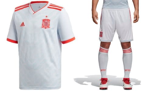 Spain 2018 World Cup away kit - Credit: Adidas