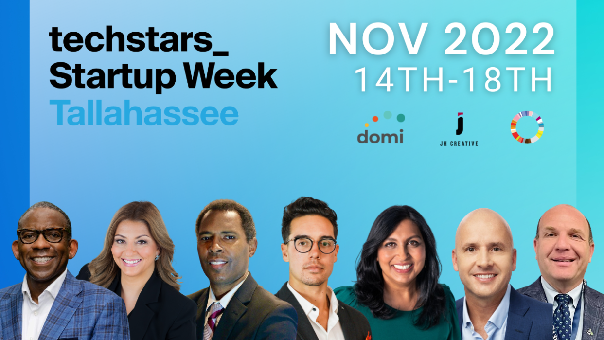 Techstars Startup Week begins Nov. 14 through Nov. 18.