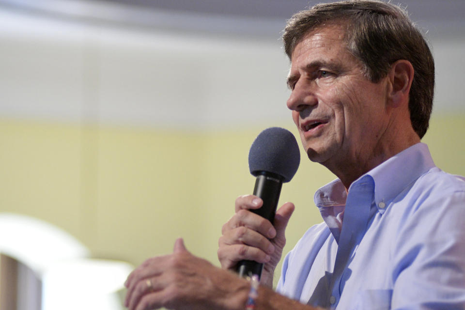 Democratic Presidential hopeful Joe Sestak speaks in Philadelphia, PA, on September 23, 2019. The former Pennsylvania Congressman and former Navy admiral polls less than 1% in a field of currently 19 Democratic candidates.  (Photo by Bastiaan Slabbers/NurPhoto via Getty Images)