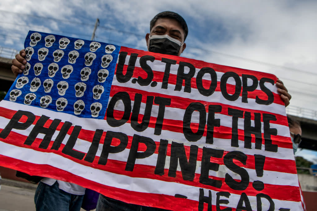 Protests against U.S. Philippines military deal