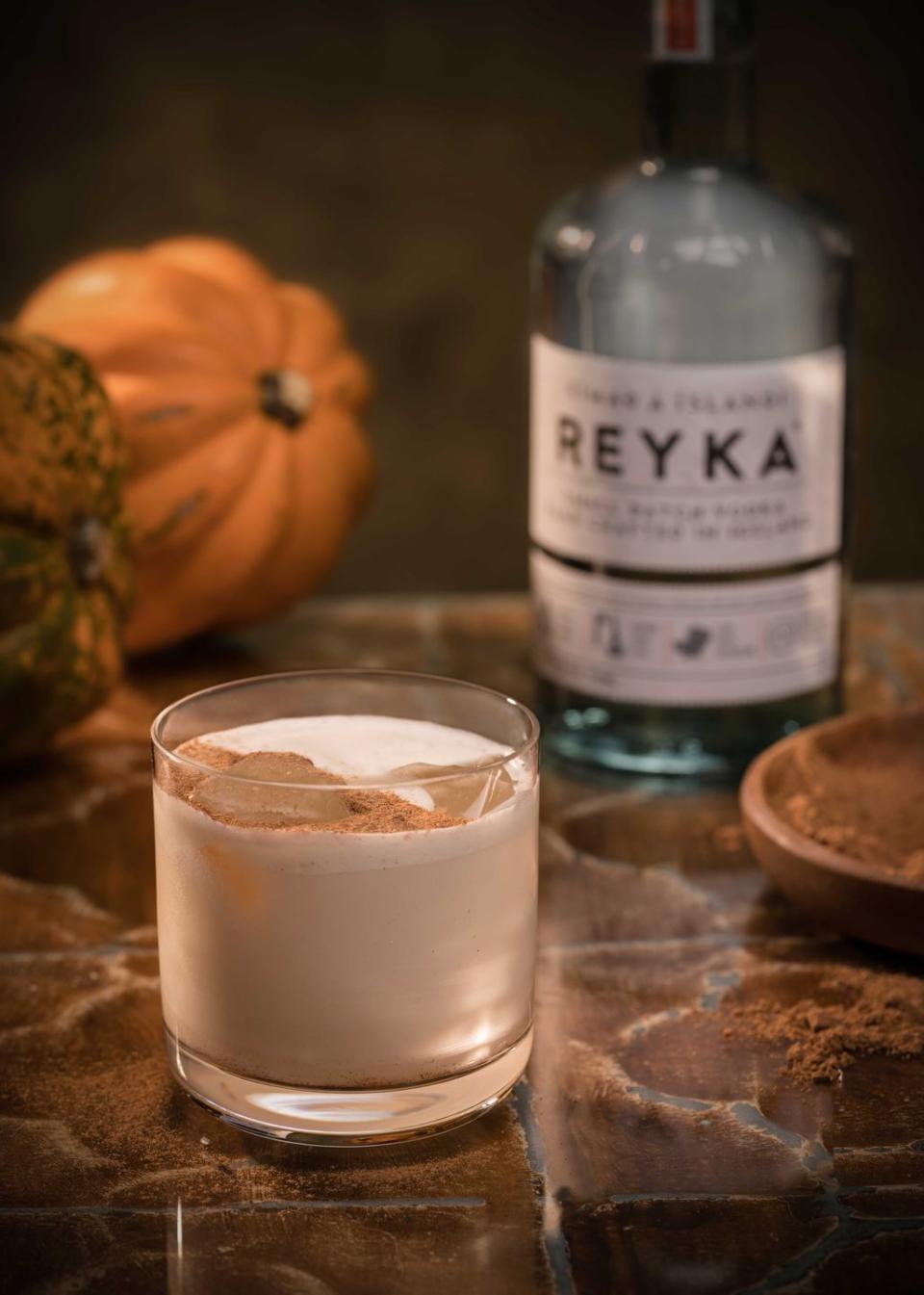 <p><strong>Ingredients</strong></p><p>2 oz Reyka Vodka<br>1 oz coffee liqueur<br>1 oz heavy cream<br>.5 tsp pumpkin pie spice</p><p><strong>Instructions</strong></p><p>Combine all ingredients in shaker over ice. Shake and serve in a rocks glass.</p><p><strong>More</strong>: <a href="https://www.townandcountrymag.com/leisure/drinks/g1547/fall-cocktails/" rel="nofollow noopener" target="_blank" data-ylk="slk:Fall Cocktails to Enjoy This Season;elm:context_link;itc:0;sec:content-canvas" class="link ">Fall Cocktails to Enjoy This Season</a></p>