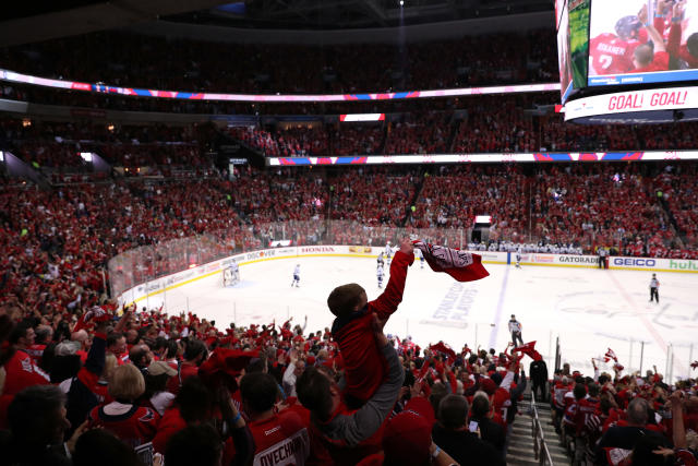 Washington Capitals Fans Fill The Streets With Red To Celebrate