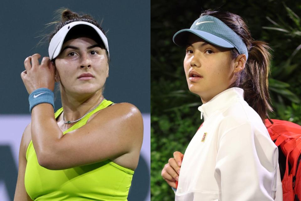 Rise, fall and rise: Emma Raducanu and Bianca Andreescu (Getty Images/Getty Images)