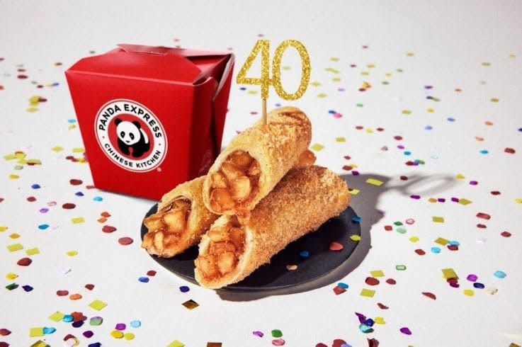 Panda Express will open a new location in Lubbock on Dec. 27, 2023, as they celebrate the company's 40th year with new dishes, such as the apple pie roll.