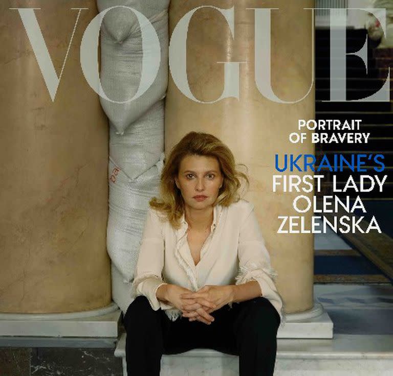 La tapa de Vogue con una entrevista exclusiva a la primera dama de Ucrania Olena Zelenska