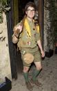 Darren Criss dressed as "Moonrise Kingdom‘s" Sam for a Halloween bash thrown by his "Glee" castmate Matthew Morrison in L.A. The costume was pretty authentic, right down to the furry hat! (10/29/2012)