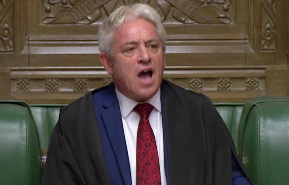 Commons speaker John Bercow will decide if MPs get to vote on the prime minister's Brexit deal (Picture: Reuters)