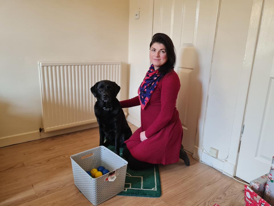 Carla Haizelden and Billy the dog