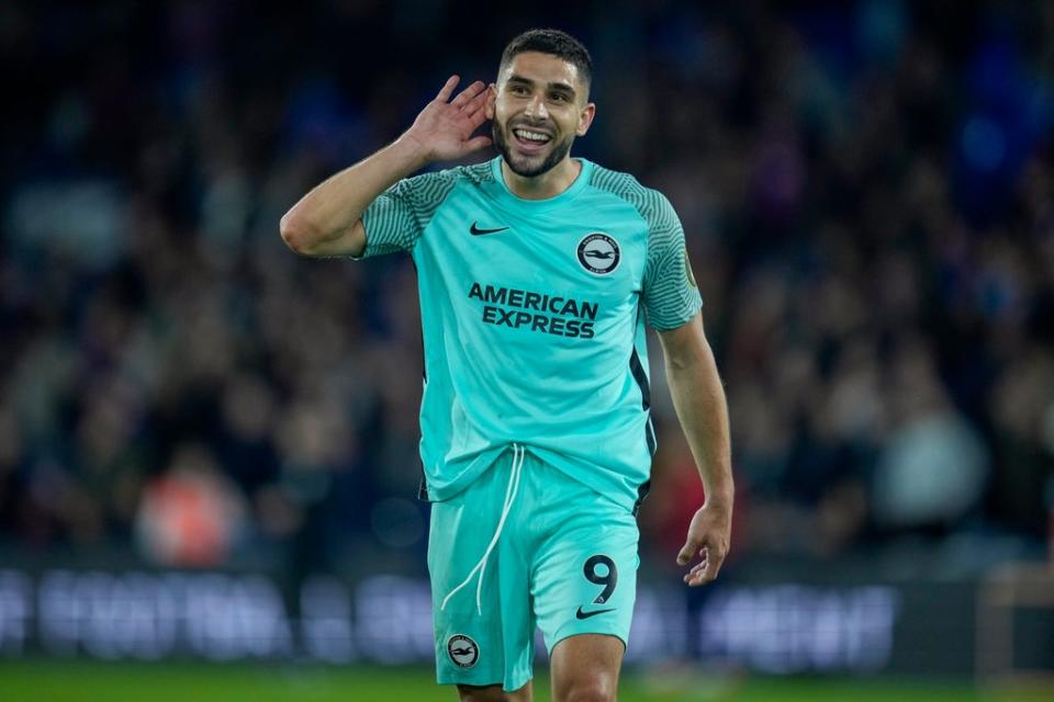 Maupay scored a late equaliser for Brighton  (AP)