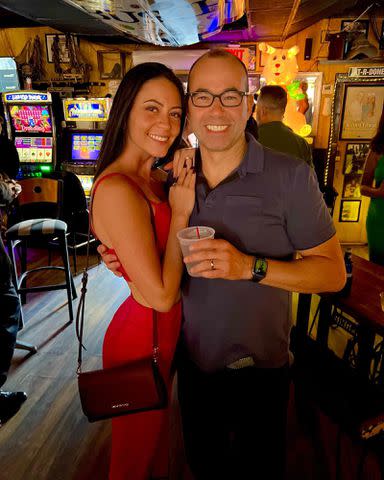 <p>James Murray Instagram</p> James Murray and Melyssa Davies in New Orleans in 2022.