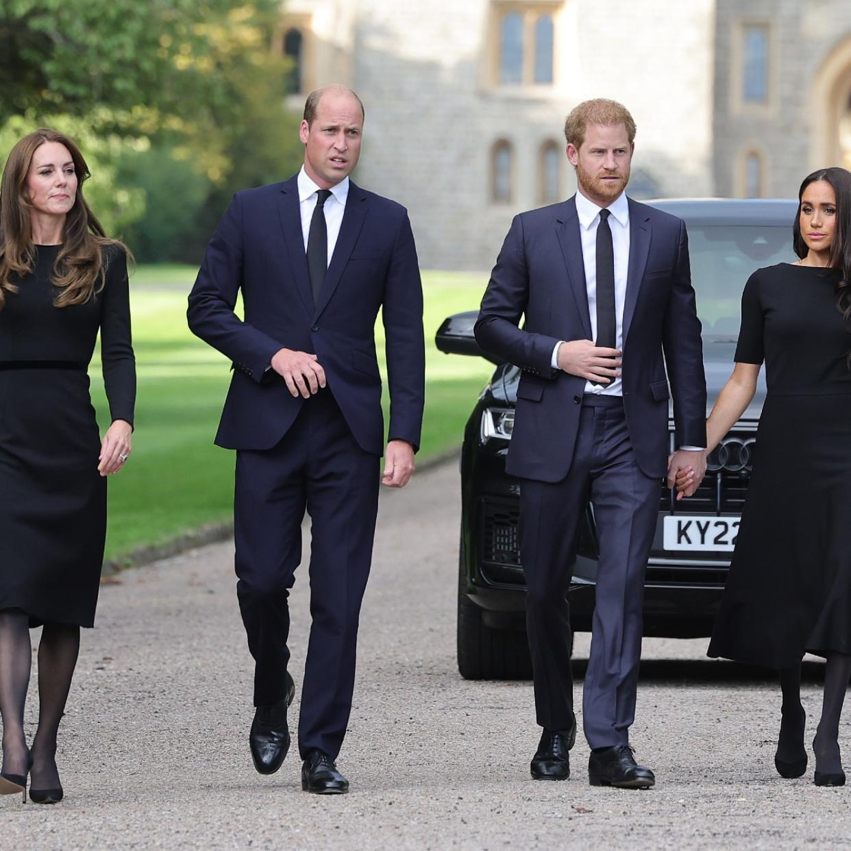  Prince William, Kate Middleton, Prince Harry, Meghan Markle 