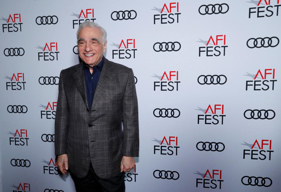 Director Martin Scorsese poses backstage after receiving a special tribute during AFI Fest 2019 in Los Angeles, California, U.S., November 15, 2019. REUTERS/Mario Anzuoni