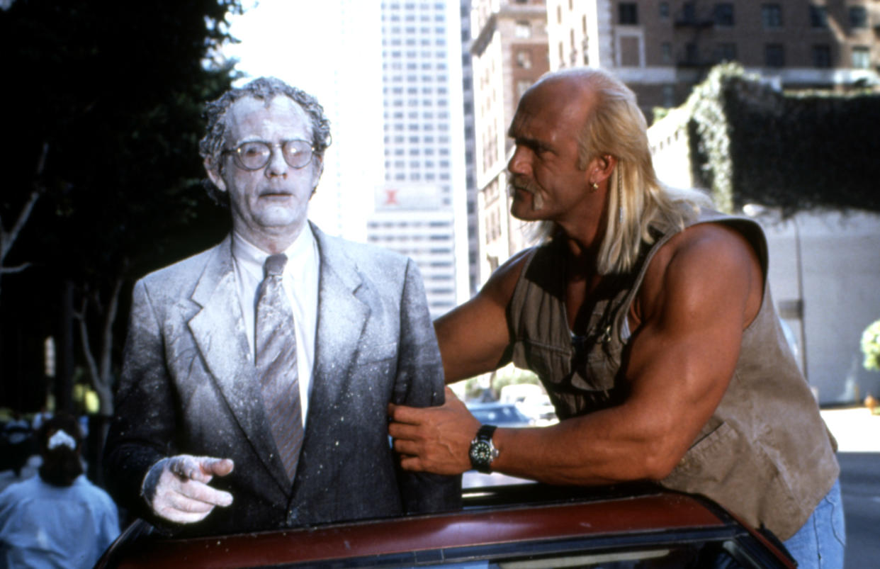 Lloyd and Hulk Hogan in Suburban Commando. (Photo: New Line Cinema/Courtesy Everett Collection)