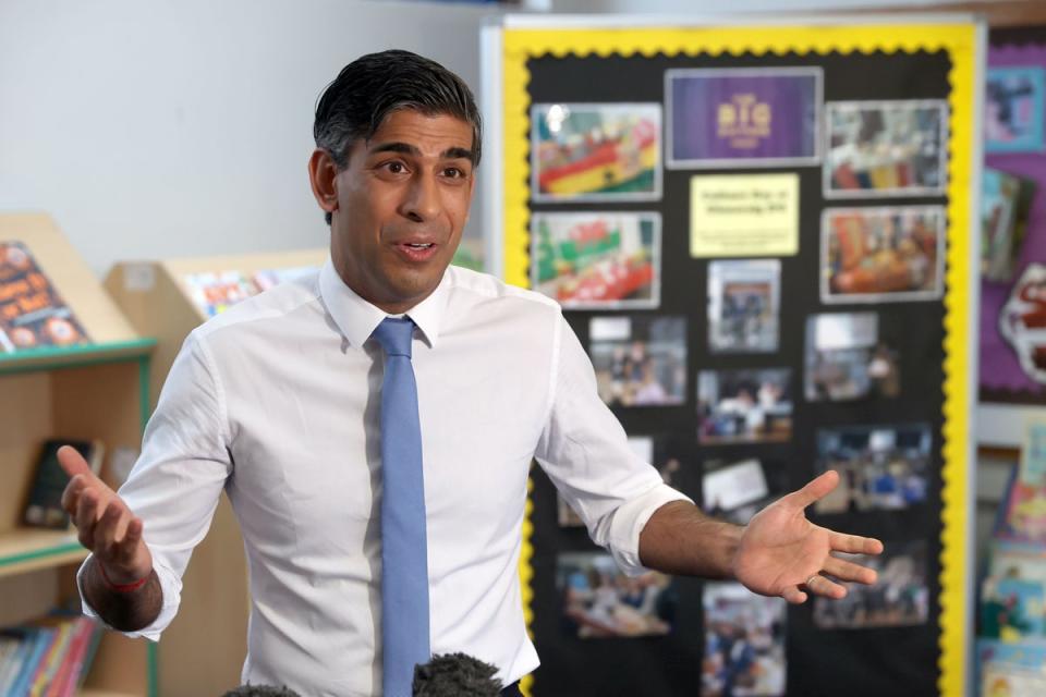 Prime Minister Rishi Sunak (Liam McBurney/PA) (PA Wire)