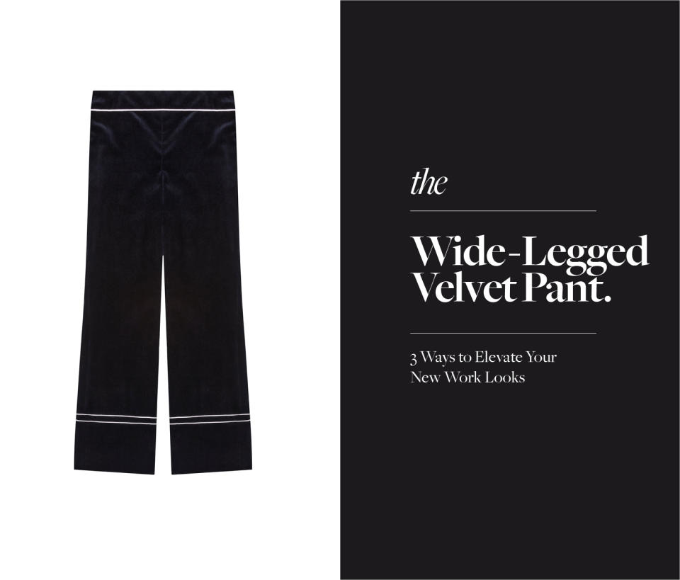 The Wide-Legged Velvet Pant