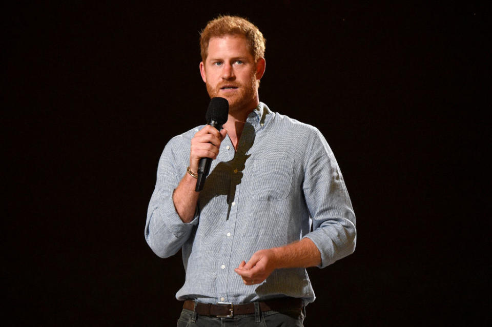 Prince Harry campaigned for vaccine equity in 2021. (Image via Getty Images)