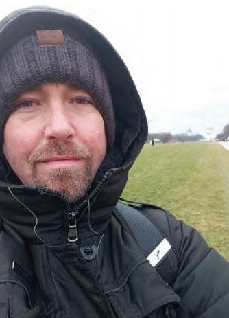 Adam Avery Honeycutt seen in a photo that was posted on his Facebook page, showing him near the U.S. Capitol on Jan. 6, 2021, the U.S. Attorney's Office said.