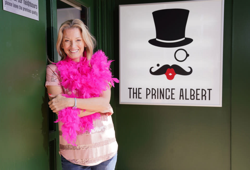 Kathy Beale will be running Albert Square's new gay bar The Prince Albert (BBC)