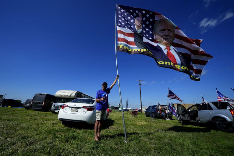 Seguidores de Trump en Waco