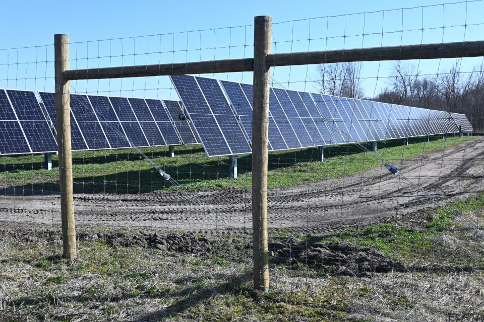 All the solar panels are installed in the Sauk Solar Farm DTE built in Union Township.