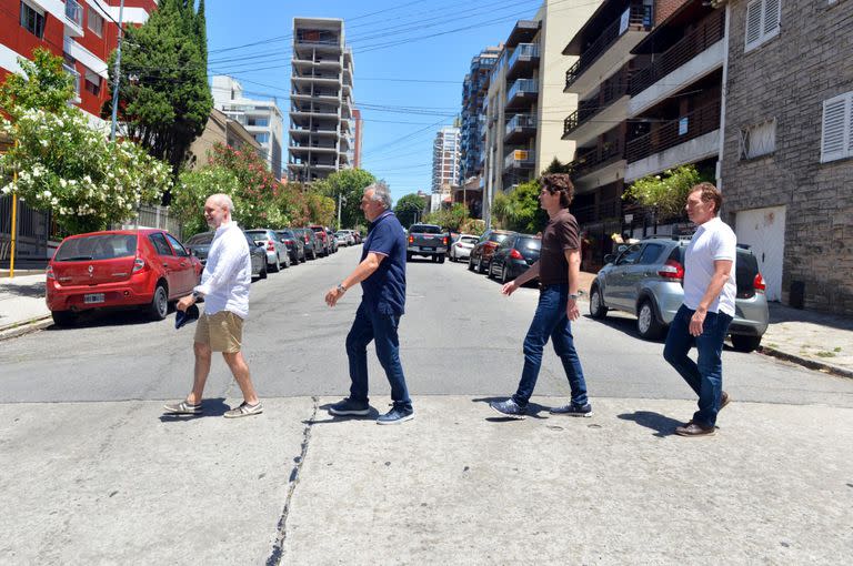 Horacio Rodríguez Larreta, Gerardo Morales, Martín Lousteau y Diego Santilli en Mar del Plata