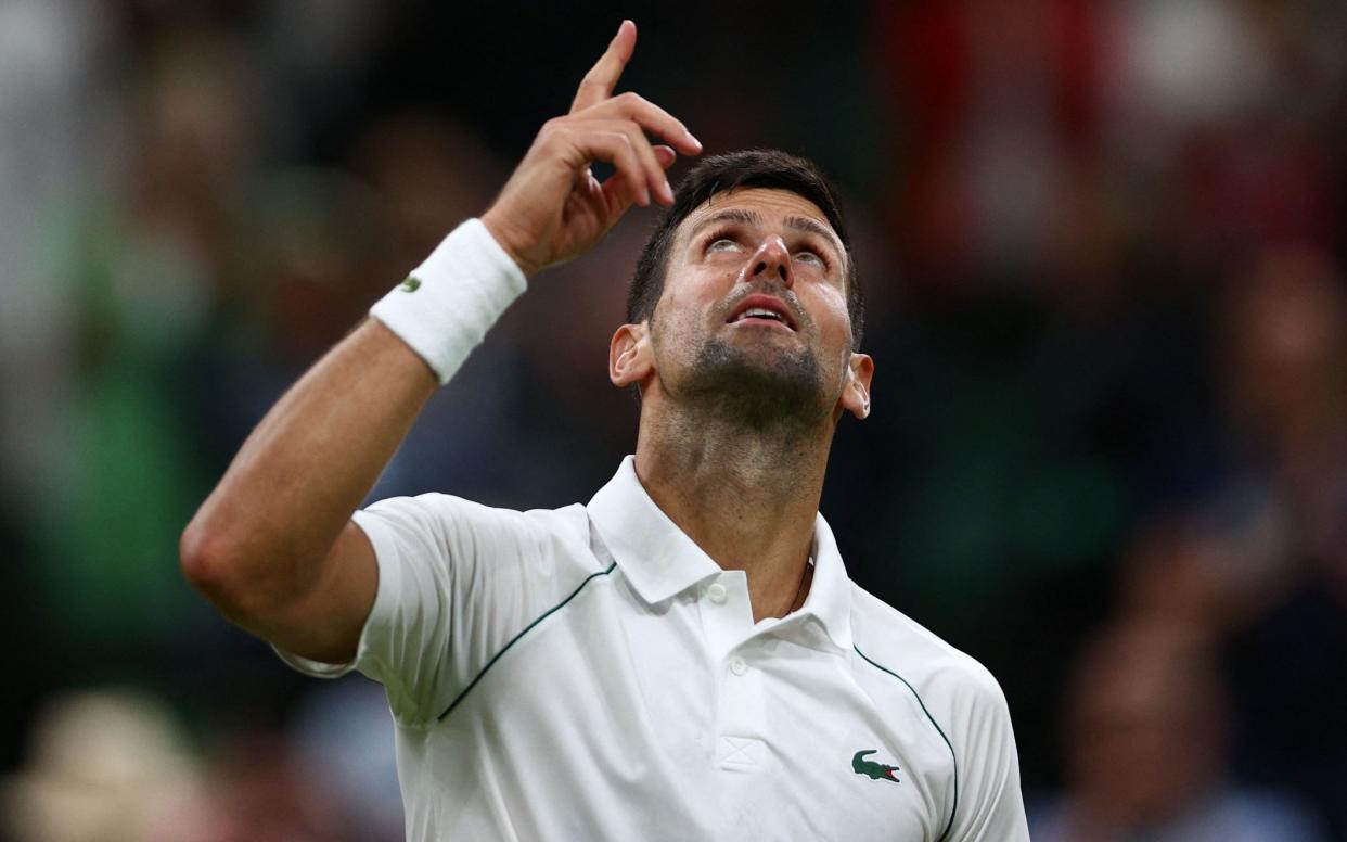 Novak Djokovic - ADRIAN DENNIS/AFP via Getty Images
